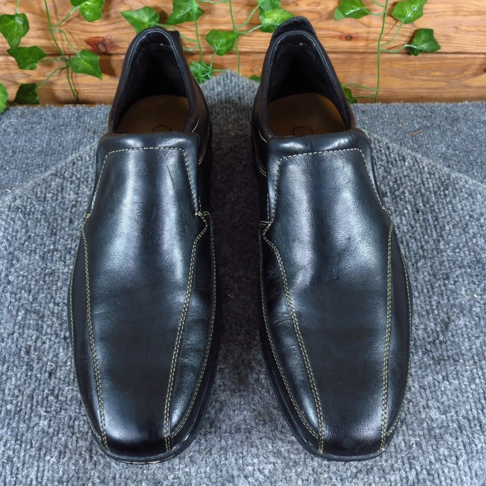 Cole‎ Haan C06505 Mens NikeAir Loafers Size 9 Wide Dress Casual Black Leather